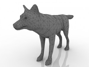 Wolf 3D-Modell