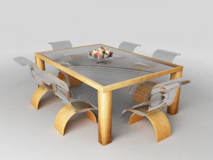 Eettafel 3D Model