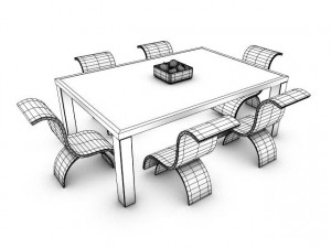 Dining Table 3D 模型