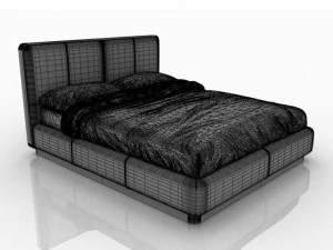 Double bed 3D Model
