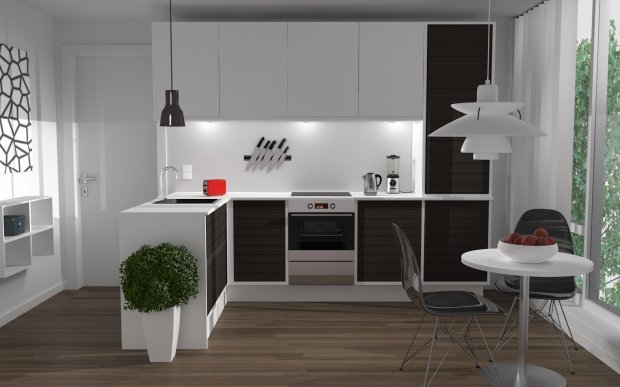 Kitchen 3D Модель .c4d .max .obj .3ds .fbx .stl .blend 