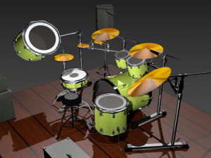 Black Jack Drum 3D Model