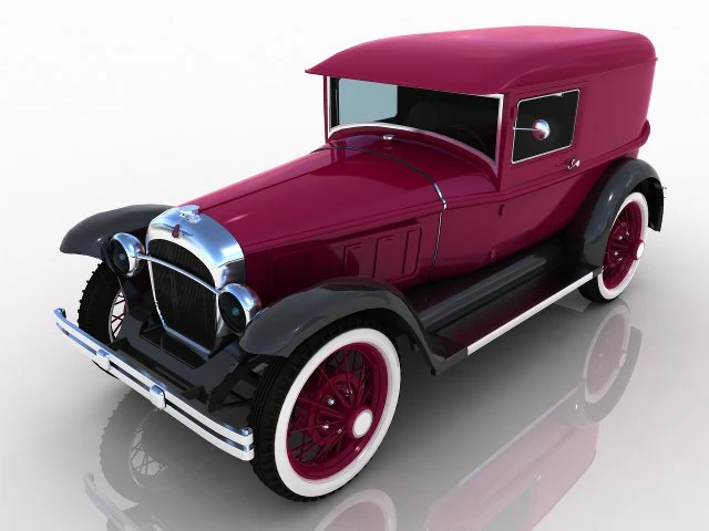 Pearce Vintage car 3D Model .c4d .max .obj .3ds .fbx .stl .blend 