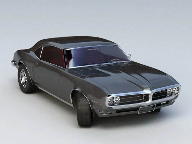 Pontiac Firebird 3D Model .c4d .max .obj .3ds .fbx .stl .blend