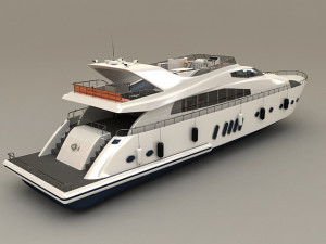 Exclusive Yacht 3D Model