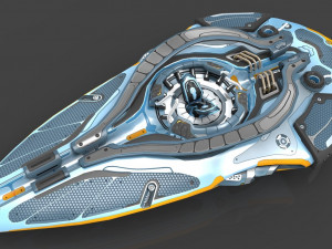 Luminaris starship 3D मॉडल