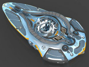 Luminaris starship 3D Model