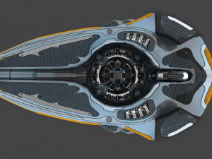 Luminaris starship 3D Model