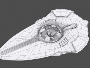 Luminaris starship 3D Model