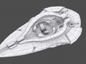 Luminaris starship 3D Model