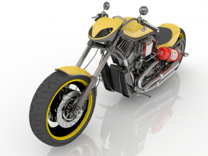 Motorcycle Kawasaki 3D Model