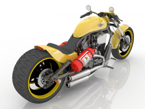 Motorcycle Kawasaki Modelo 3D