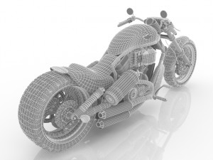 Motorcycle Kawasaki Modelo 3D