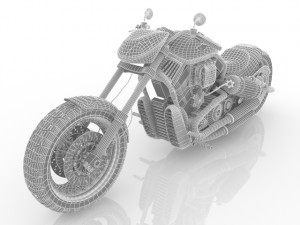 Motorcycle Kawasaki Modelo 3D