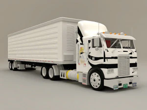 Box Truck Container 3D Model