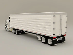 Box Truck Container 3D Model