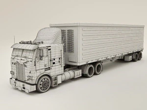 Box Truck Container 3D Model