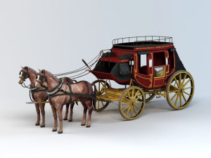 Horse-drawn Carriage 3Dモデル