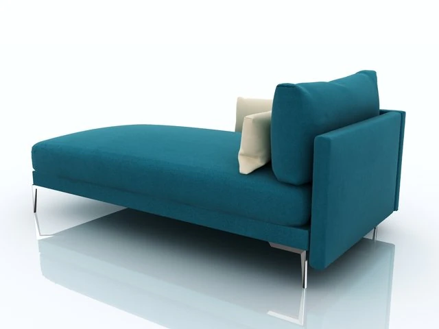 Daybed Vito Palazzo 3D Model .c4d .max .obj .3ds .fbx .stl .blend