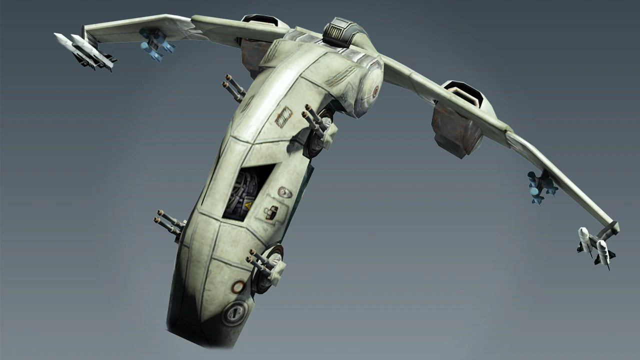 Sci Fi Jet Lowpoly 3D Model .c4d .max .obj .3ds .fbx .stl .blend 