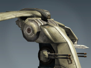 Sci Fi Jet Lowpoly Modèle 3D