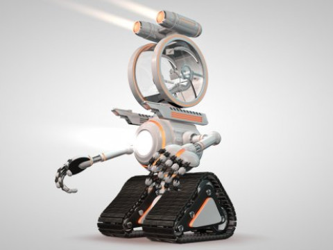 Robot with 04 Cockpit Model 3D