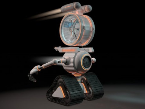 Robot with 04 Cockpit Model 3D