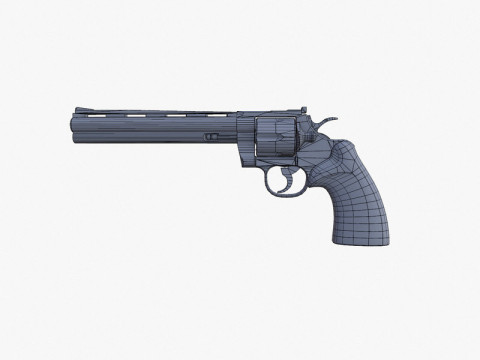 Colt Python 8 inch Modelo 3D