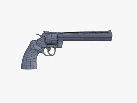 Colt Python 8 inch Modelo 3D