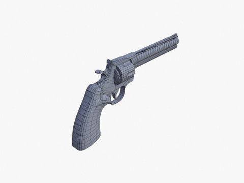 Colt Python 8 inch Modelo 3D