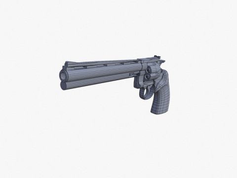 Colt Python 8 inch Modelo 3D
