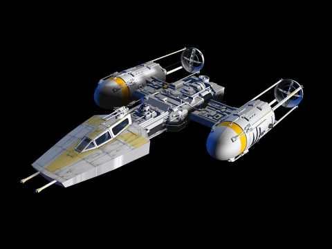 Caccia stellare Ala-Y Modello 3D