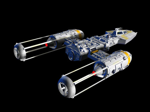 Y-wing Starfighter 3D Model