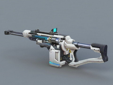 Futuristic Submachine weapon 3D Модель