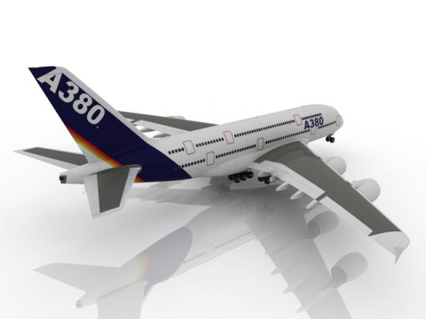Airbus A380 3D Модель