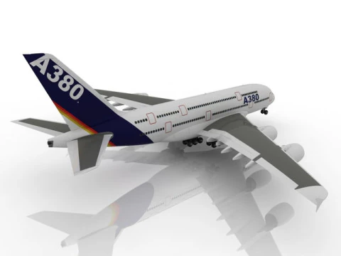Airbus A380 3D Model