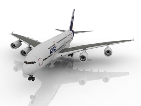 Airbus A380 3D Модель