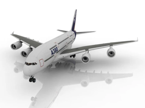 Airbus A380 3D Model