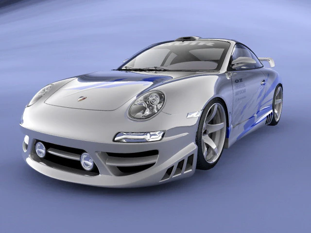 Fast Racing Car 3D Model .c4d .max .obj .3ds .fbx .stl .blend