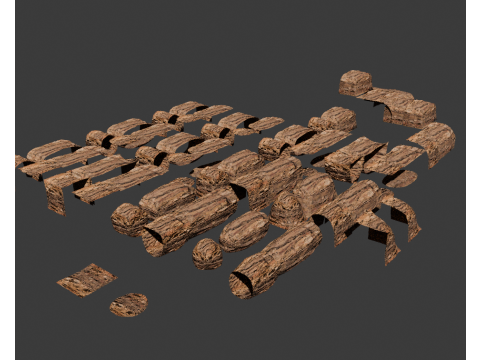CliffSideAssets Modular Rock Environment Kit 3D Model