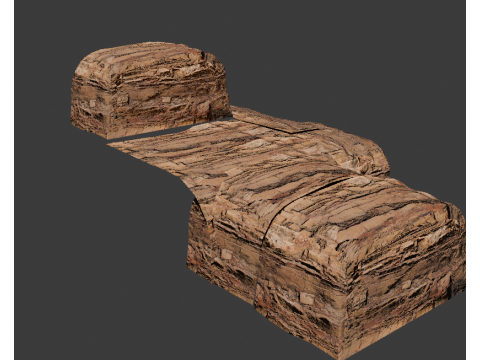 CliffSideAssets Modular Rock Environment Kit 3D Model