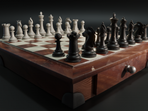Premium 3D Chessboard Model 3D Модель