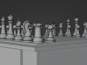 Premium 3D Chessboard Model 3D Model