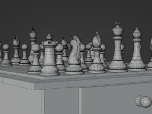 Premium 3D Chessboard Model 3D Model