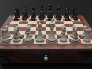 Premium 3D Chessboard Model 3D Модель