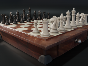 Premium 3D Chessboard Model 3D Модель