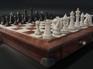 Premium 3D Chessboard Model 3D Model