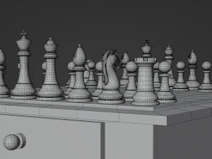 Premium 3D Chessboard Model 3D Model