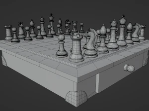 Premium 3D Chessboard Model 3D Model