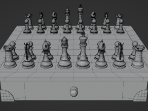 Premium 3D Chessboard Model 3D Модель